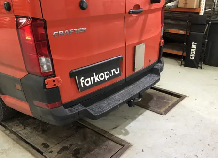 Фаркоп Galia для Volkswagen Crafter 2017-, (для а/м со ступенькой, одинарные колеса сзади)  V085A в Набережные Челны