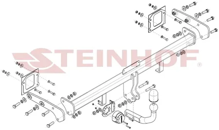 Фаркоп Steinhof для Hyundai Bayon 2021- Арт. H-225 H-225 в Набережные Челны