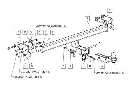 Фаркоп TowRus для Jeland J7 2026- 269086 в Набережные Челны